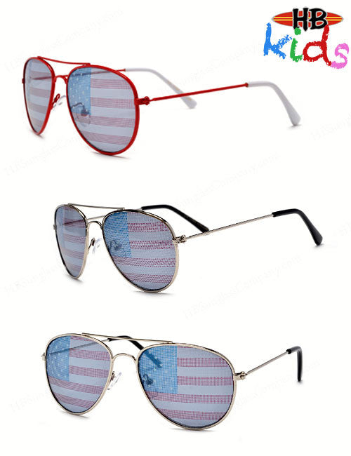 KIDS USA AVIATOR - HB Sunglass Company